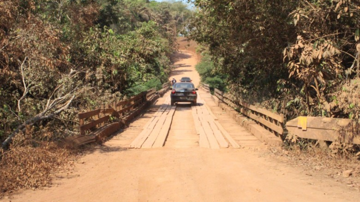 Ponte do rio das Garças, na Linha 42, passa por reforma; alternativa de desvio é pela ponte na Linha 22 - News Rondônia