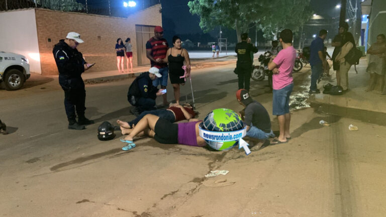 Cachorro causa queda de casal em moto na zona leste - News Rondônia