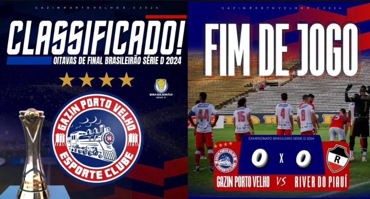 Gazin Porto Velho avança às oitavas do Brasileiro Série D após vencer o River-PI nas penalidades
