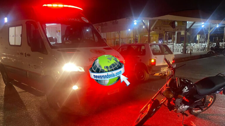 Carro avança preferencial e causa acidente com motociclista na Calama - News Rondônia