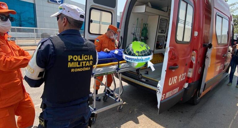 Trabalhador sofre fratura em acidente entre motos na Mamoré