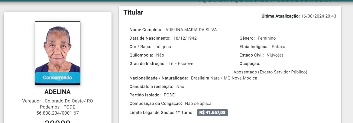 Cinco candidatos possuem idades entre 80 a 86 anos em RO: Saiba quem é o mais idoso - News Rondônia