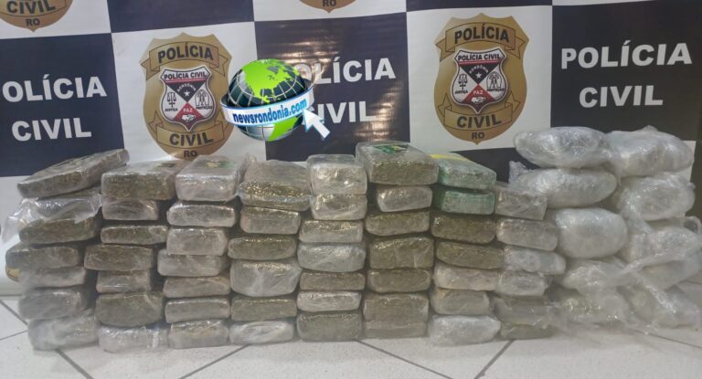 2º DP e Furtos e Roubos prendem motorista com mais de 60 tabletes de drogas em Porto Velho