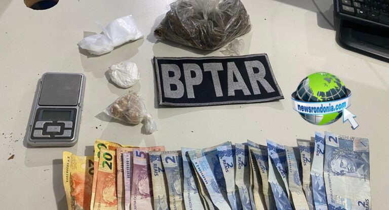 Traficante flagrado com drogas diz que era para sustentar filho pequeno