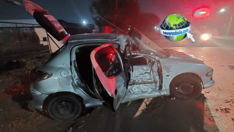 Motorista é preso e passageira é socorrida desacordada em grave acidente na Avenida Mamoré