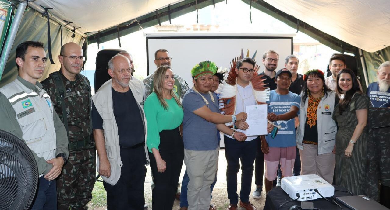 PF participa de evento que marcou a conclusão da ação de desintrusão da TI Karipuna