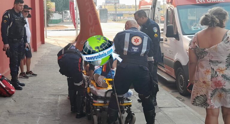 Motociclista sofre fratura após bater em traseira de veículo na Amazonas