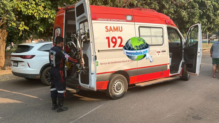 Motorista foge depois de atropelar motociclista na capital