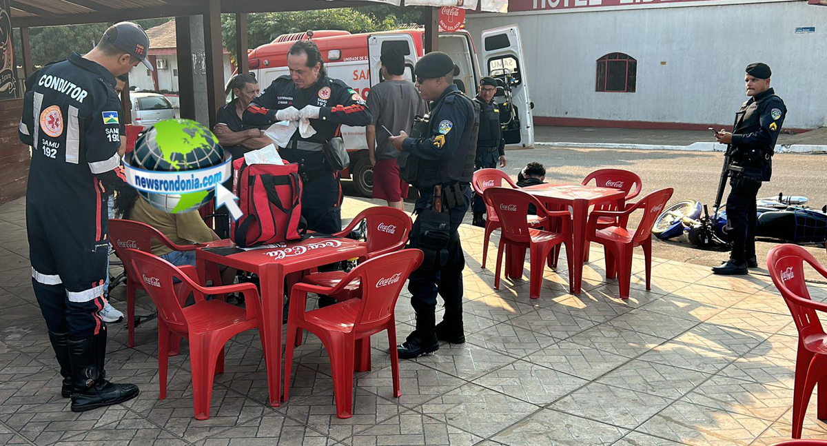 Motoboy tenta fugir de blitz da PM e atropela ciclista na Carlos Gomes - News Rondônia