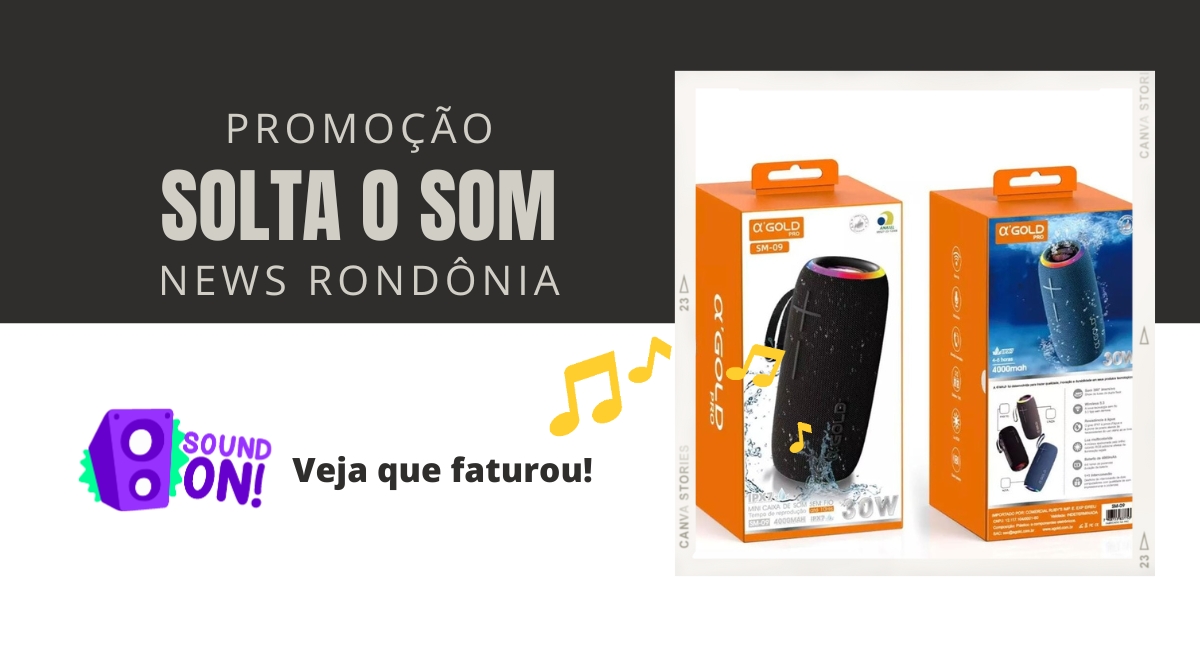 News Rondônia realiza sorteio de mini caixa de som; veja quem faturou! - News Rondônia