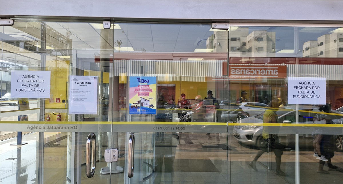 Por falta de funcionários, agência do BB da Jatuarana fecha pela segunda vez em menos de um mês - News Rondônia