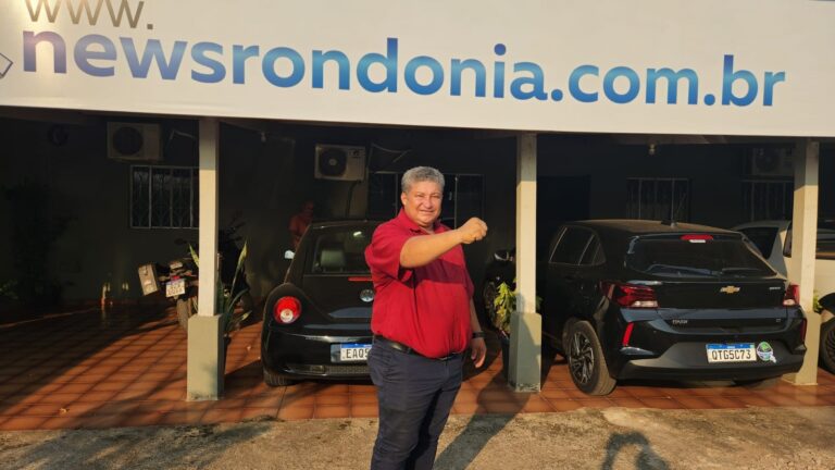 Dr. Raimundinho Bike Som Visita o Jornal NewsRondônia - News Rondônia