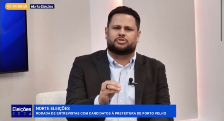 Samuel Costa mostra conhecimento e ganha simpatizantes após sabatina na TV Norte, afiliada ao SBT