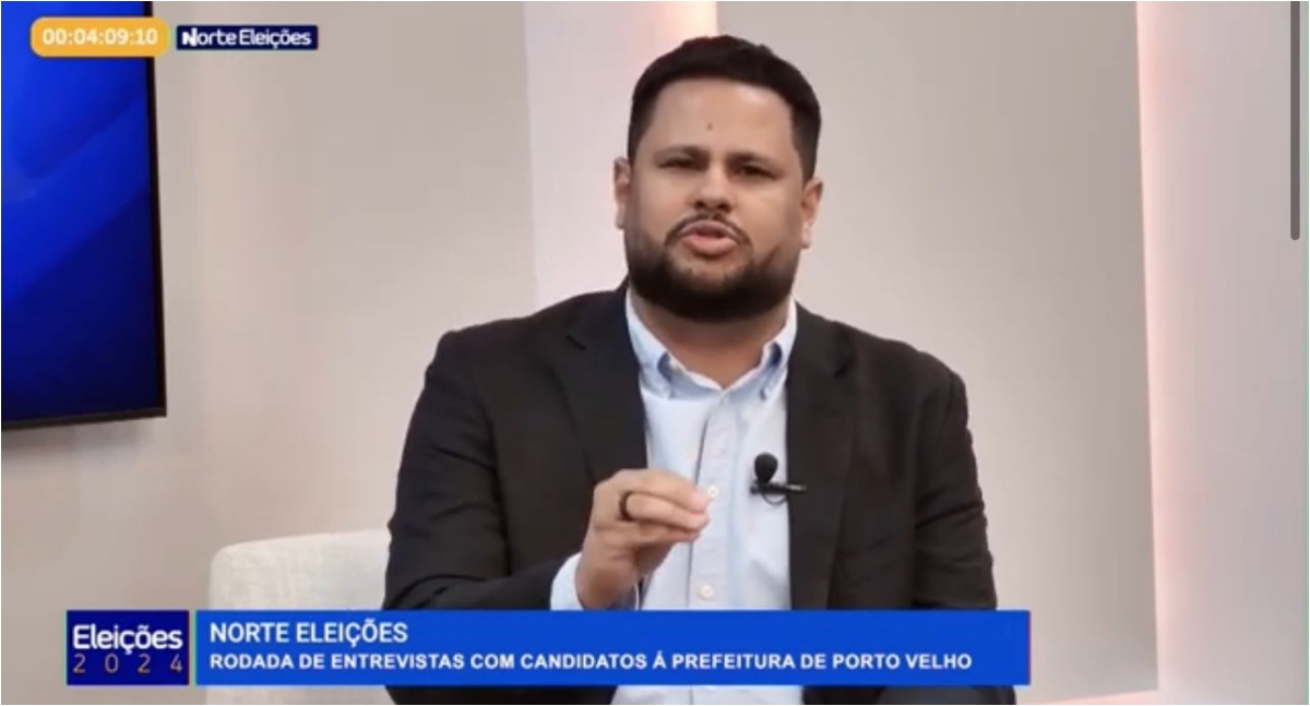 Samuel Costa mostra conhecimento e ganha simpatizantes após sabatina na TV Norte, afiliada ao SBT