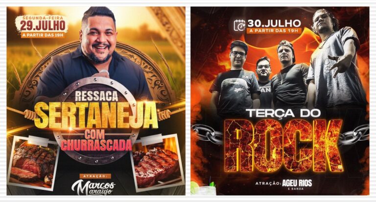 Hoje tem churrascada e show de Marcos Araújo no Mercado Cultural - News Rondônia