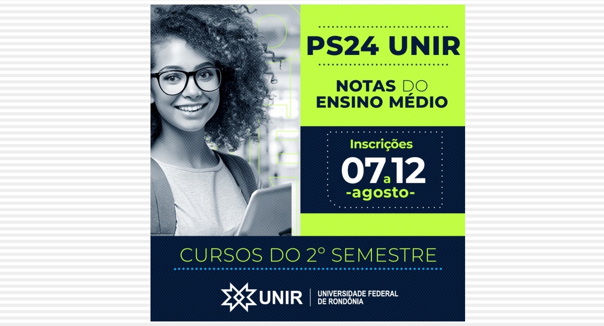 UNIR faz seleção com notas do Ensino Médio para cursos de graduação do 2º semestre