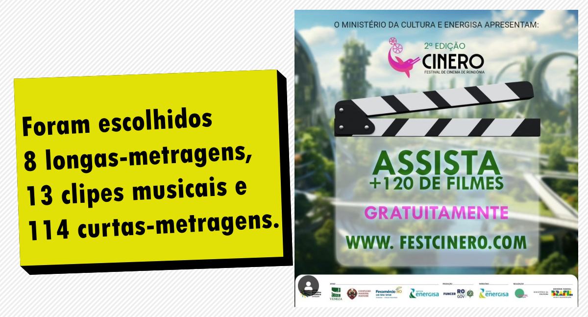 Agenda News: 2º CINE RO – Festival de Cinema de Rondônia - News Rondônia