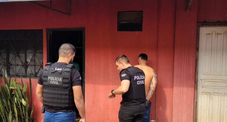 Polícia Civil prende homem que agrediu violentamente esposa, em Vilhena