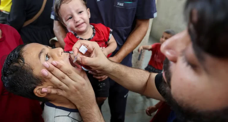 Unicef: mais de 85 mil crianças foram vacinadas contra a pólio em Gaza