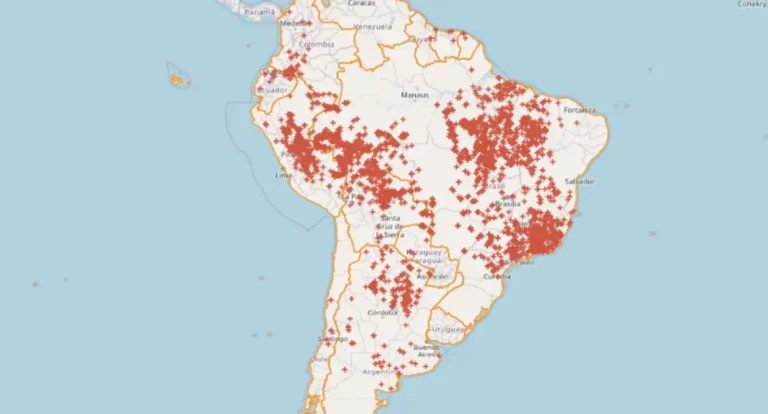 Brasil concentra 71,9% das queimadas na América do Sul nas últimas 48h
