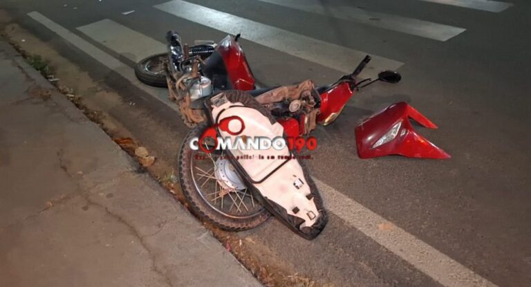 Acidente de trânsito é registrado na rotatória da Avenida 22 de Novembro com Avenida JK, em Ji-Paraná