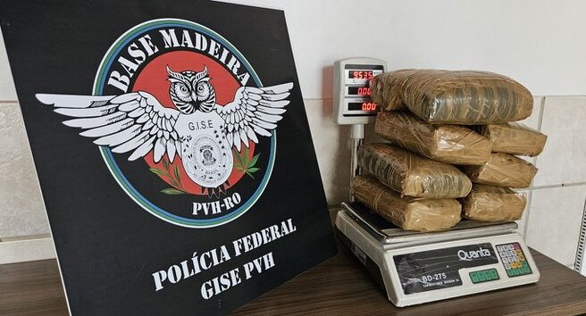 PF prende homem com nove quilos de skunk no aeroporto de Porto Velho
