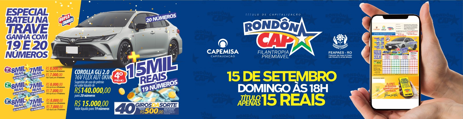RondônCap de domingo, dia 08, sorteou uma Ranger XL, quatro motos e mais 40 Giros da Sorte - News Rondônia