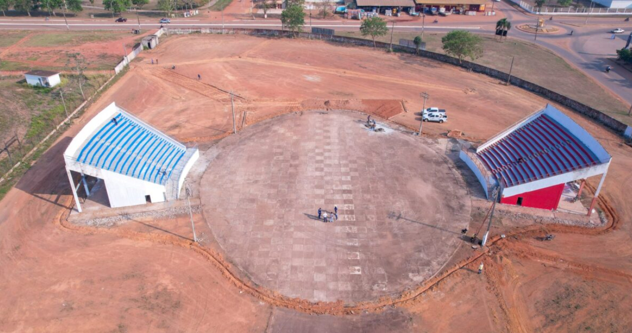 Dra. Taíssa e secretário da Seosp acompanham obras de revitalização do Bumbódromo em Guajará-Mirim - News Rondônia