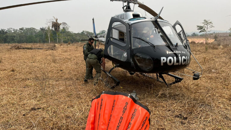 Operação Temporã: Reforço Aéreo Acelera Combate aos Incêndios no Parque Guajará-Mirim com Helicóptero Falcão 2 - News Rondônia