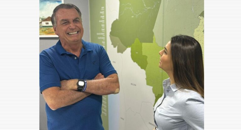 Bolsonaro confirmou vinda a Porto Velho durante encontro com Mariana Carvalho, em Brasília