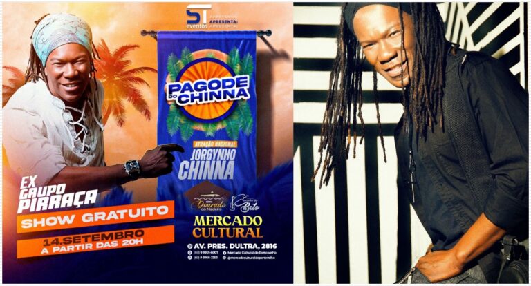 Sábado tem show de Jorgynho Chinna, ex-grupo Pirraça, no Mercado Cultural - News Rondônia