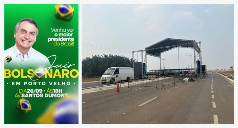 PL prepara grande estrutura para receber Jair Bolsonaro em Porto Velho - News Rondônia