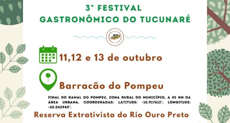 IFRO participa do 3° Festival Gastronômico do Tucunaré na Resex do Rio Ouro Preto