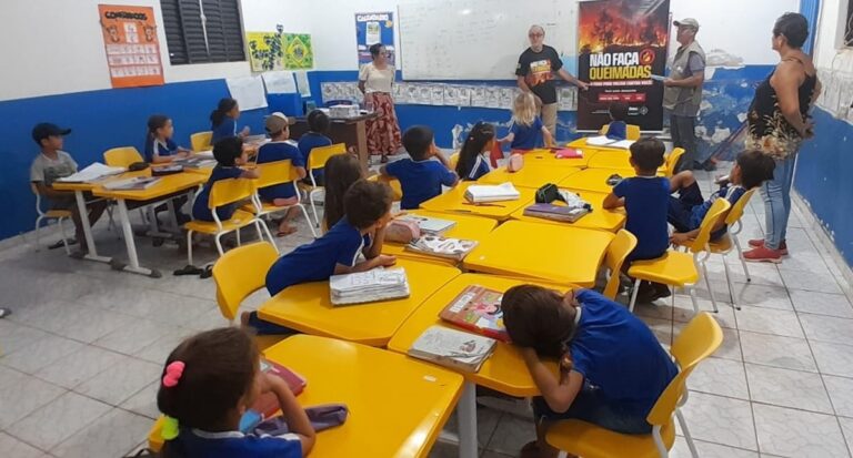 Palestras sobre crise hídrica e prevenção aos incêndios florestais são promovidas em escolas rurais de Machadinho d’Oeste
