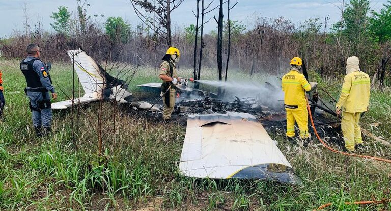 PF apreende aeronave clandestina com cocaína no Amazonas