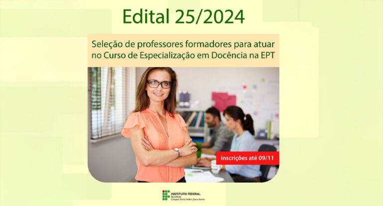 Edital de seleção para professores formadores no sistema Universidade Aberta do Brasil (UAB) - News Rondônia