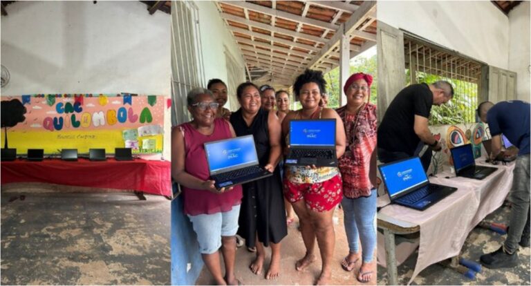 Ministério das Comunicações entrega computadores para comunidades quilombolas no Pará