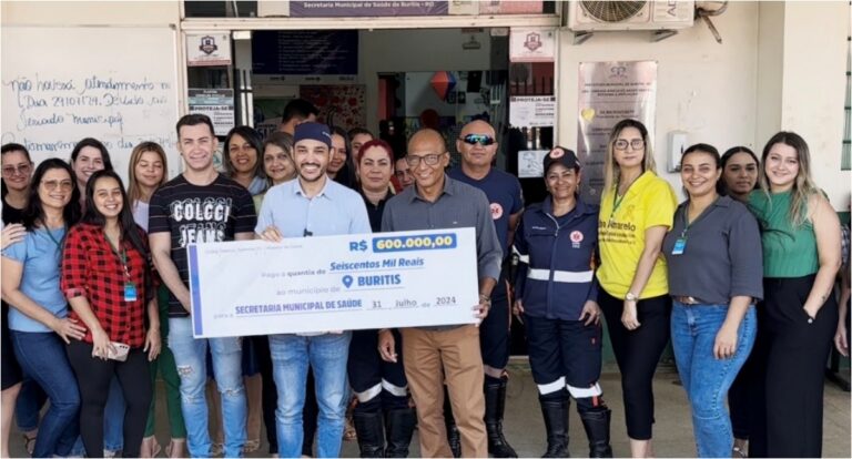 Fernando Máximo destina R$ 600 mil reais para a saúde de Buritis