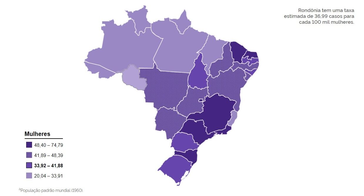 Quase 5 mil mulheres do Norte devem receber o diagnóstico de câncer de mama no biênio 2024/2025