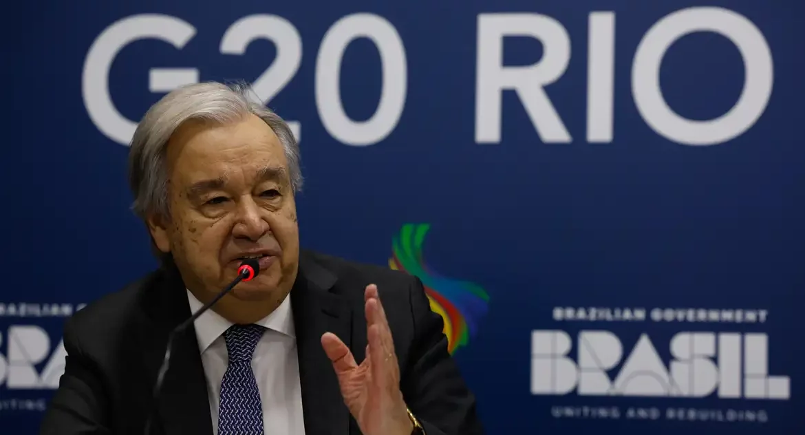 Secretário-geral da ONU pede "espírito de consenso" para G20 avançar