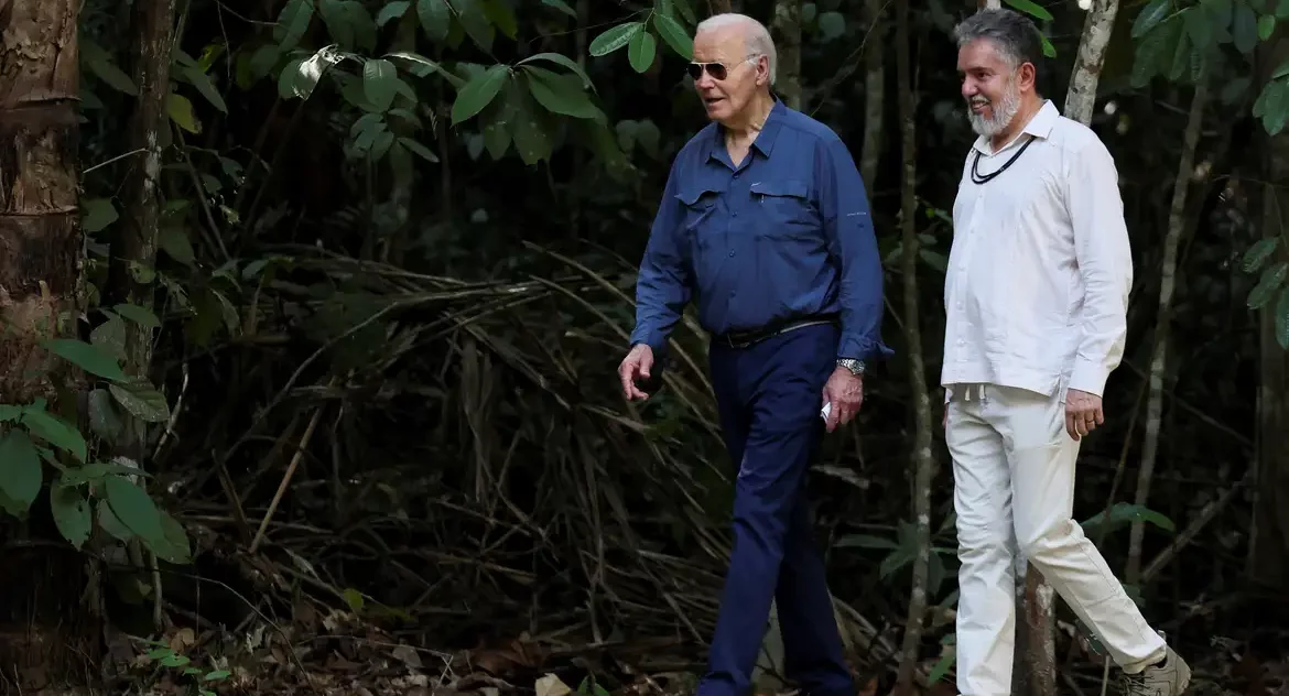 EUA formalizam apoio à conservação em visita de Biden à Amazônia