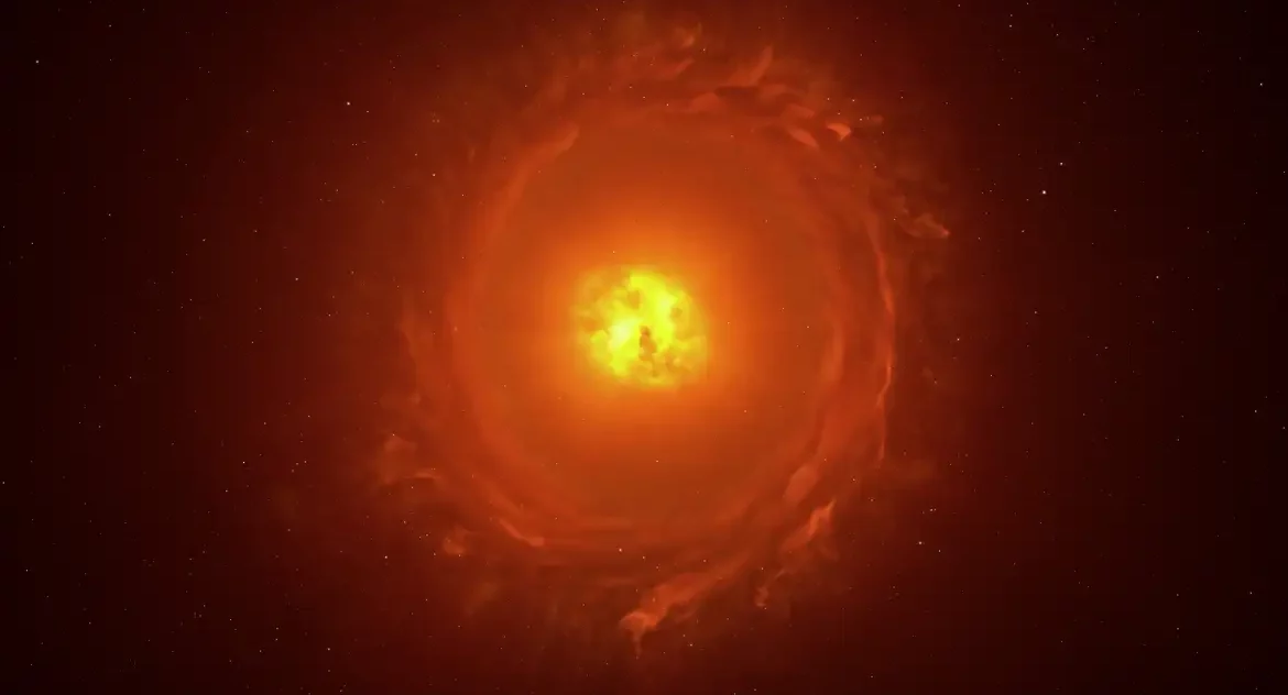 Cientistas registram imagem de estrela à beira do colapso