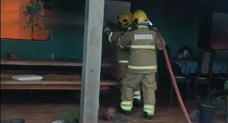 Homem coloca fogo na casa da ex-esposa grávida e é socorrido com o corpo em chamas, em Pimenta Bueno