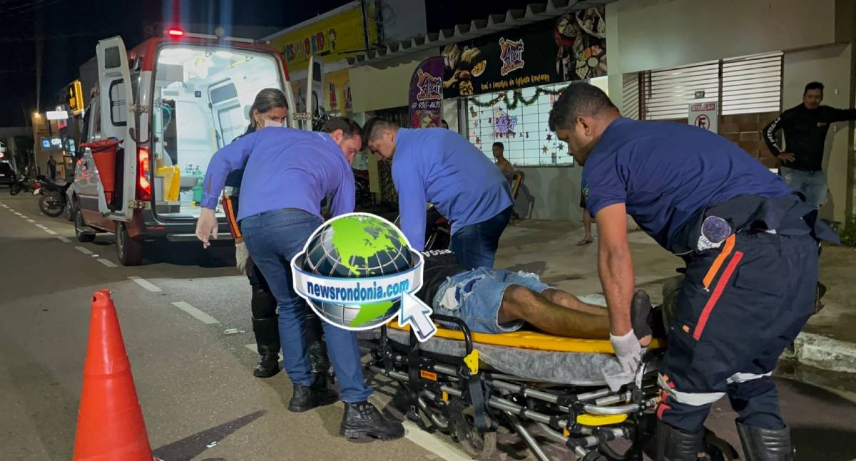 Batida entre motos deixa dois feridos na Carlos Gomes - News Rondônia