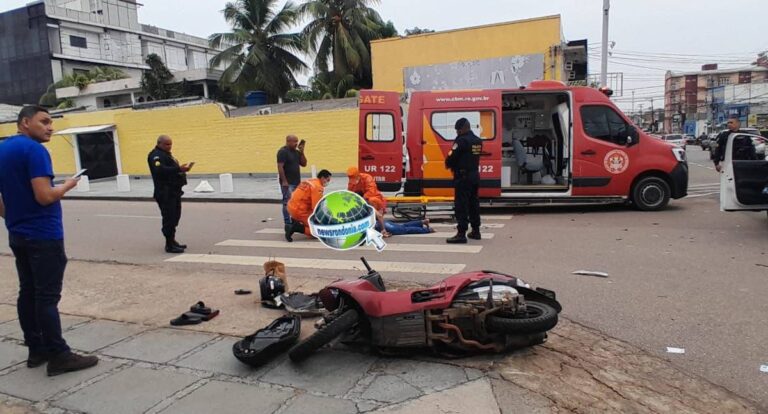Motociclista fica ferida em acidente com carro na Avenida Abunã