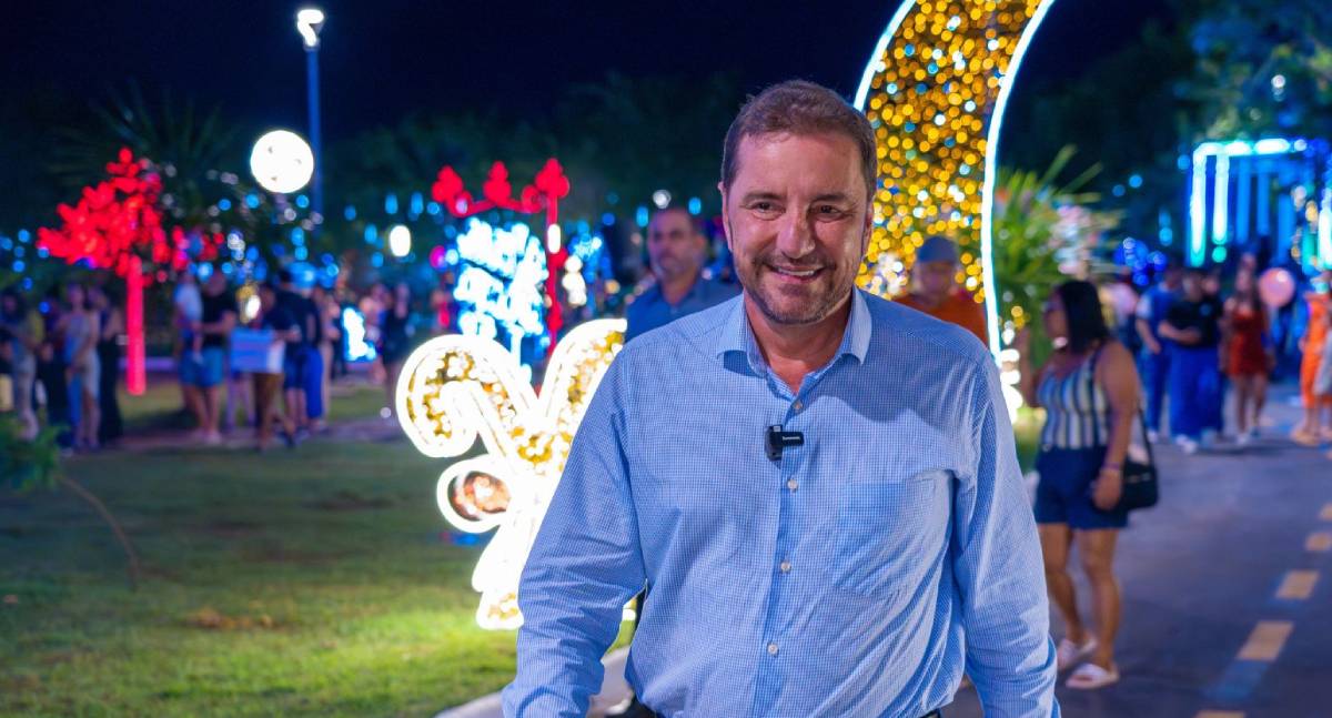 Prefeito Hildon Chaves visita o Parque da Cidade e avalia o Projeto Natal Porto Luz como um dos melhores do país - News Rondônia