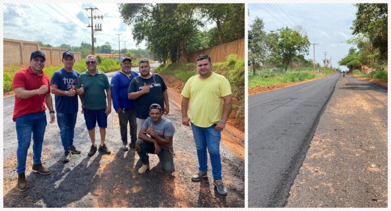 Vereador Edimilson Dourado acompanha início de asfaltamento na Estrada 13 de Setembro - News Rondônia