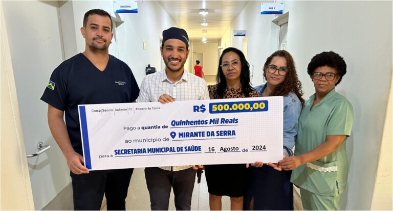 Dr. Fernando Máximo destina 500 mil para ações de saúde de Mirante da Serra