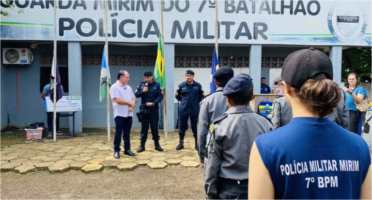 Deputado Pedro Fernandes reforça estrutura do projeto "Renovar" da Polícia Militar Mirim em Ariquemes - News Rondônia