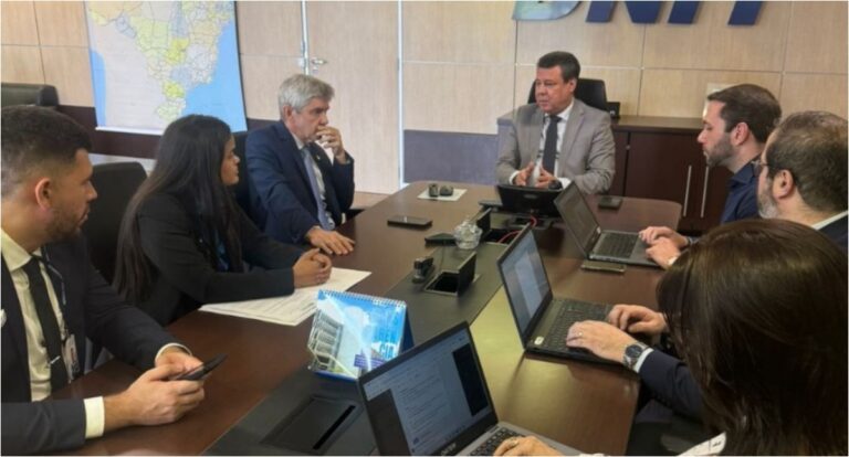 Senador Jaime Bagattoli e deputada Dra. Taissa Sousa vão ao Dnit em Brasília para discutir andamento da obra